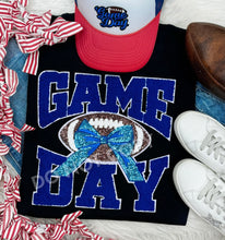 Load image into Gallery viewer, Football Game Day Sequin Chenille Patch Sweatshirt
