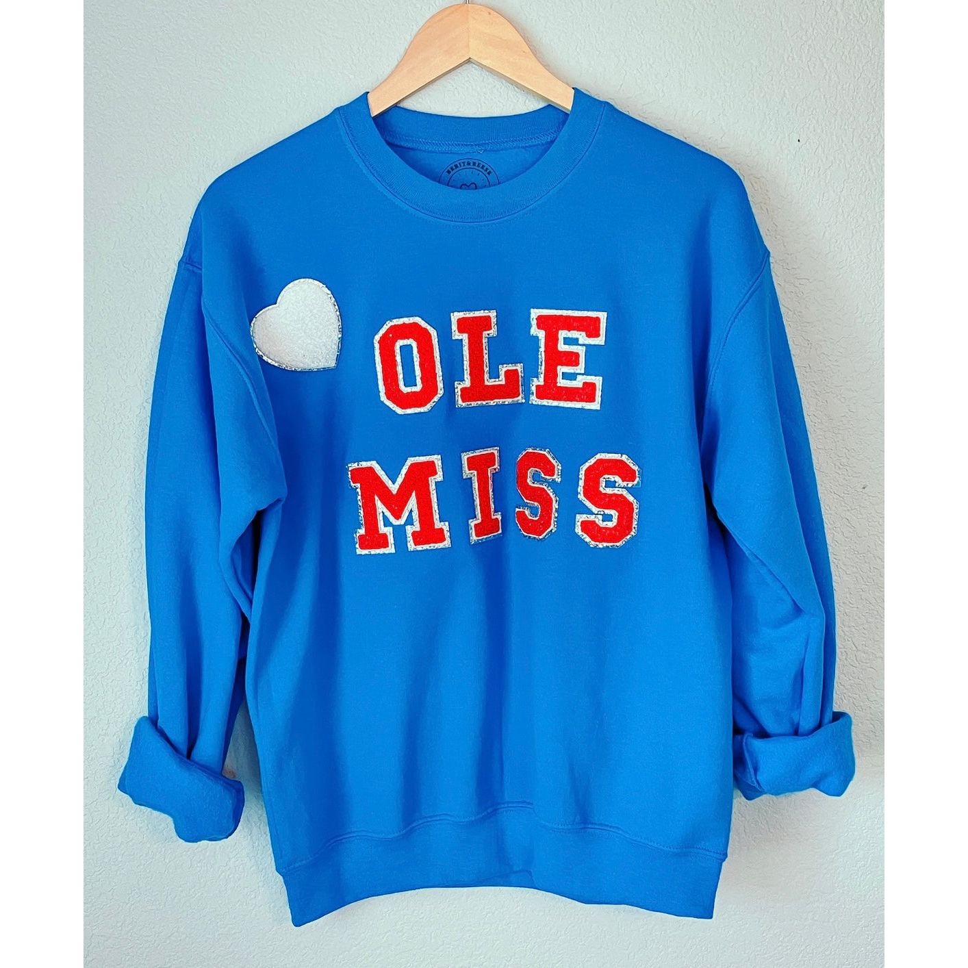 Light blue discount ole miss sweatshirt