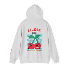 Load image into Gallery viewer, Cute Austin Cherry Graphic Hoodie, Zilker Park Austin Texas Vintage Cherry Sweatshirt, Casual Cherry Austin Hooded Sweatshirt, Fruit Hoodie
