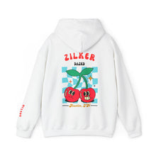 Load image into Gallery viewer, Cute Austin Cherry Graphic Hoodie, Zilker Park Austin Texas Vintage Cherry Sweatshirt, Casual Cherry Austin Hooded Sweatshirt, Fruit Hoodie
