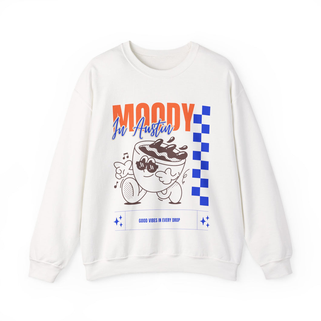 Austin Vibes Moody Crewneck Sweatshirt | Unisex Sweatshirt, Austin street style , Gift for Friends, Social Club Merchandise,