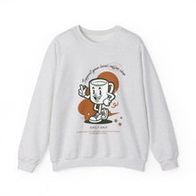 Load image into Gallery viewer, Support your local Coffee shop Crewneck Sweatshirt, Coffee lover Sweatshirt, Coffee club sweatshirt, trendy coffee shirt
