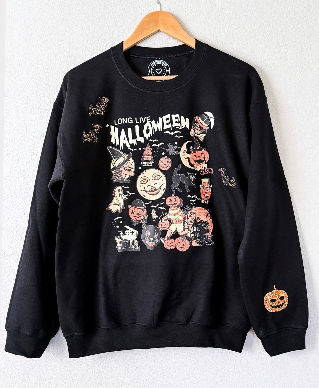 Retro Long Live Halloween Sweatshirt