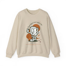 Load image into Gallery viewer, Support your local Coffee shop Crewneck Sweatshirt, Coffee lover Sweatshirt, Coffee club sweatshirt, trendy coffee shirt
