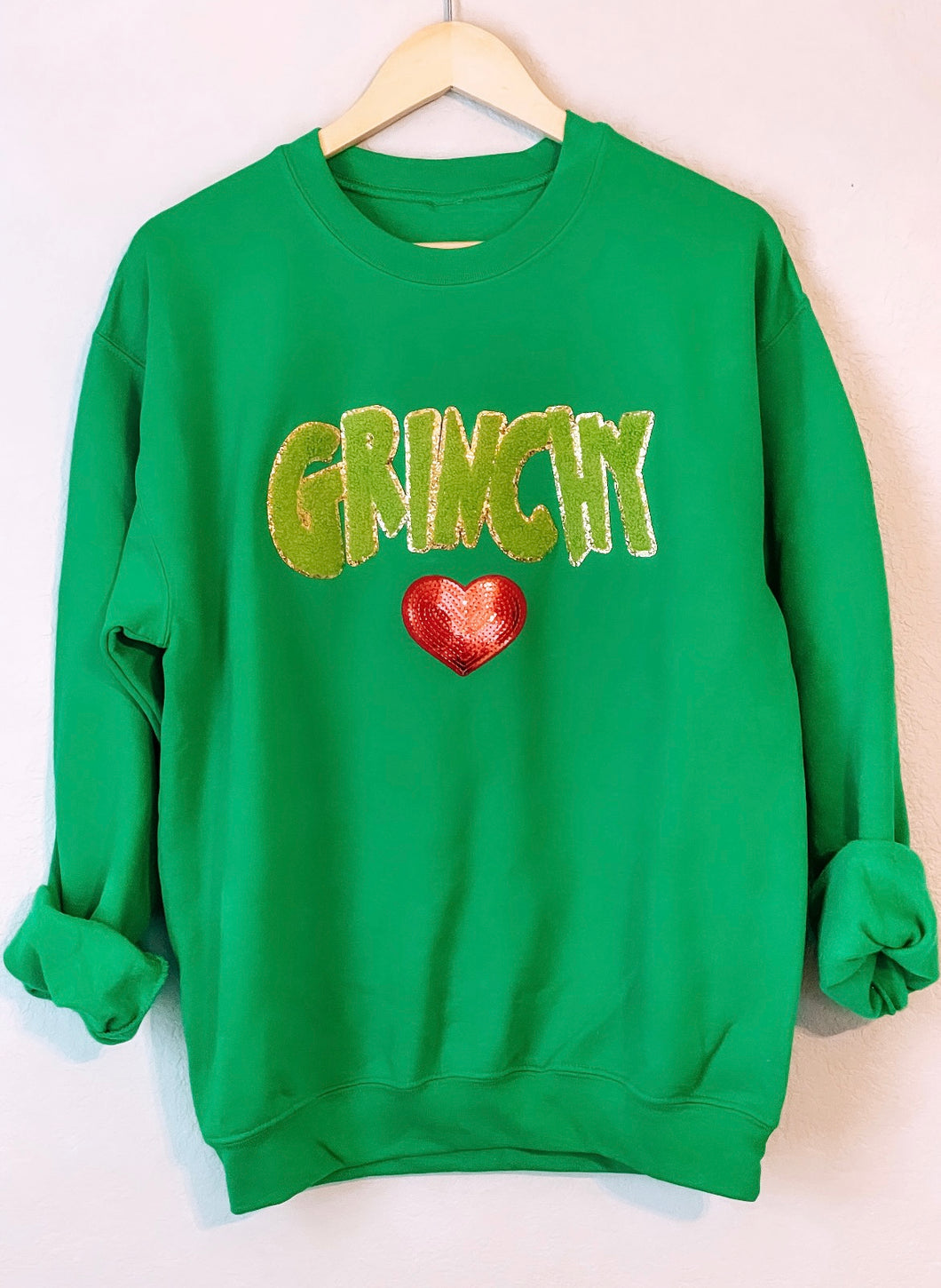 Grinchy Patch Sweatshirt