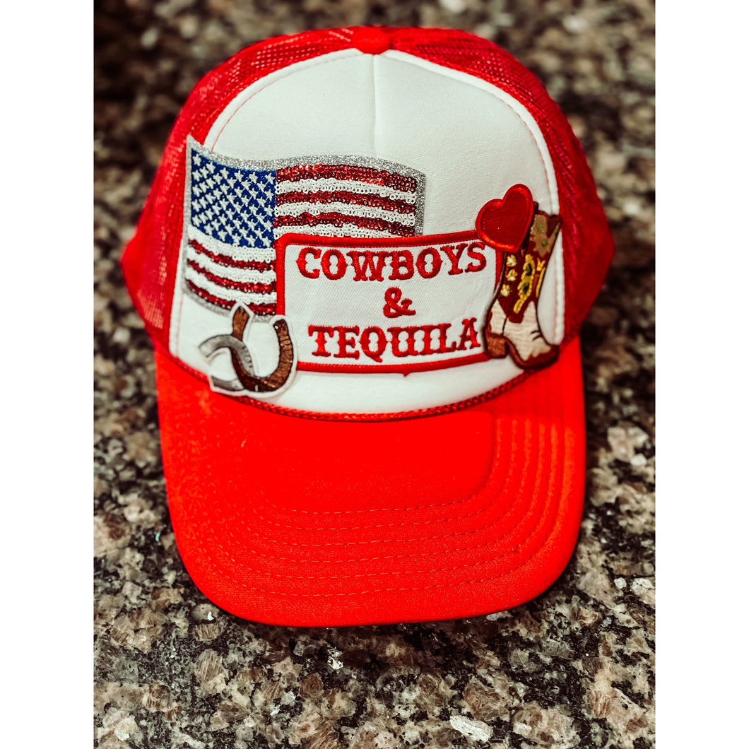 Cowboys and Tequila Trucker Hat