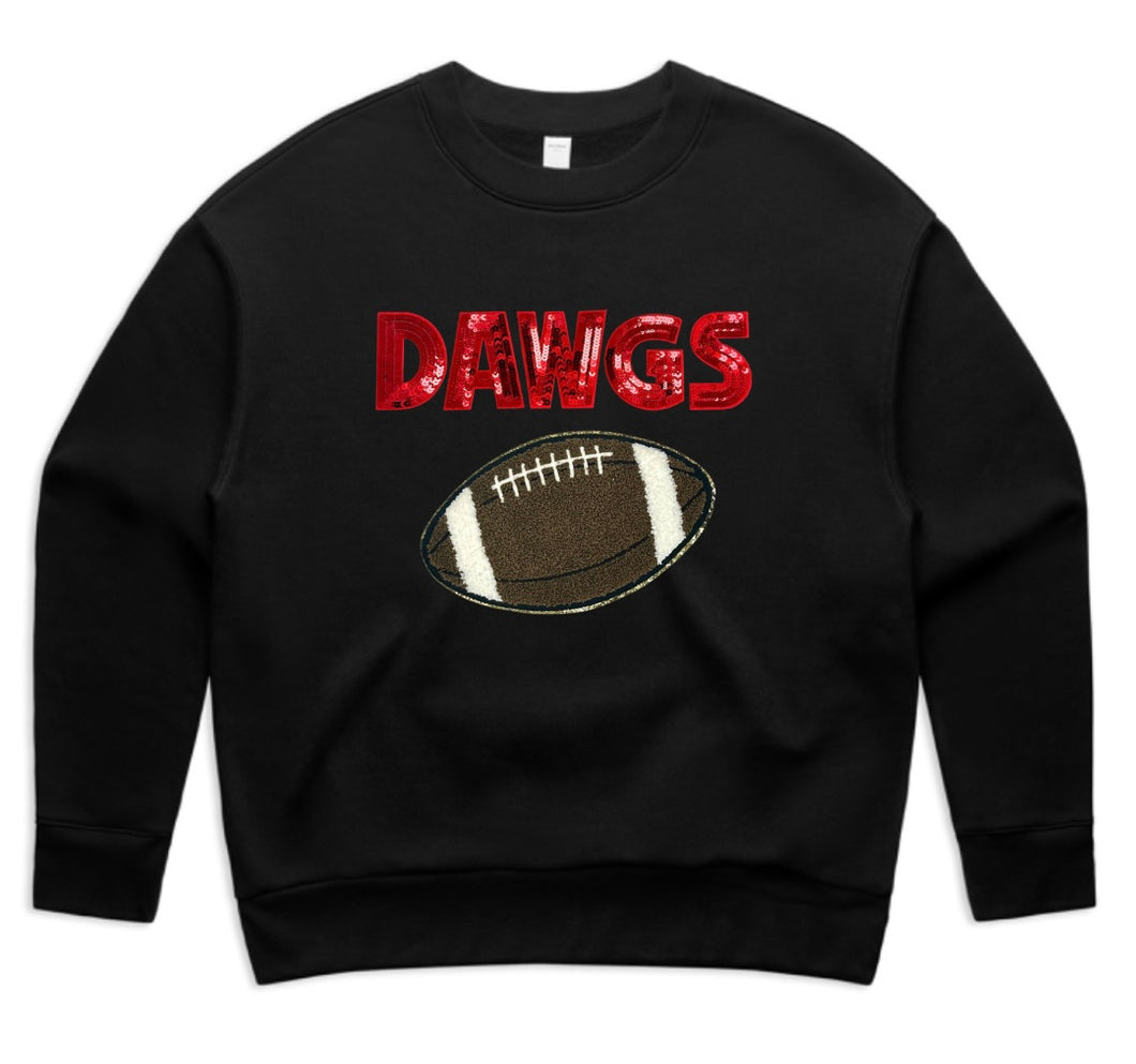 Georgia Dawgs Customizable Football Sweatshirt