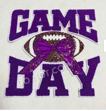 Load image into Gallery viewer, Football Game Day Sequin Chenille Patch Sweatshirt
