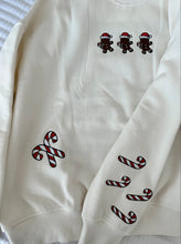 Load image into Gallery viewer, Gingerbread Cookies Embroidered Christmas Sweatshirt
