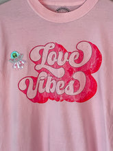 Load image into Gallery viewer, Love Vibes Alien Patch Graphic Tee
